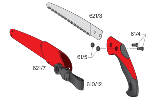 SERRUCHO CON FUNDA FELCO 621 - Imagen 2